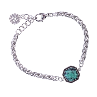 Unisex Bracelet Ares Steel 316L- Mineral Stone H263 Anartxy